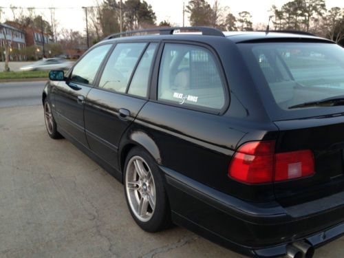 2000 BMW 540i touring wagon M5 package CLEAN V8 4.4l Black, image 12