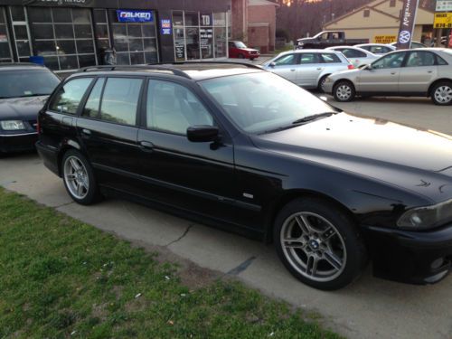 2000 BMW 540i touring wagon M5 package CLEAN V8 4.4l Black, image 13