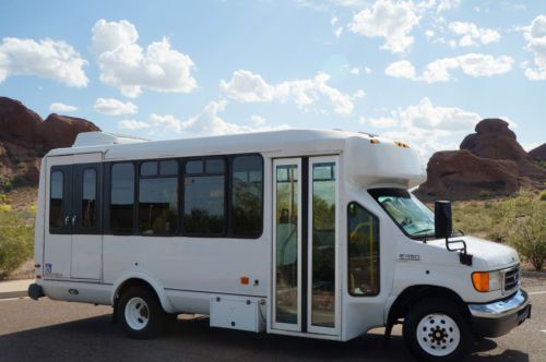 2006 ford e450 arizona diesel 13+ passenger shuttle bus passenger van!104k miles