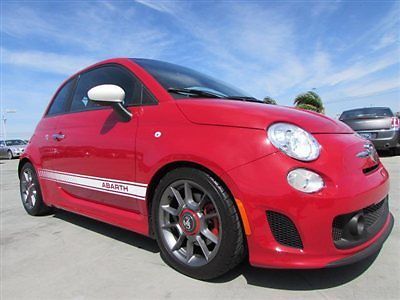 2013 fiat 500 abarth 2 door coupe red 10k miles