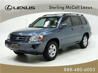 06 highlander cd 1 owner 83k miles cruise carfax 4cyl