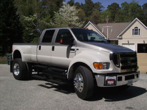 2005 ford f650 super duty caterpillar diesel crew cab pickup truck xlt