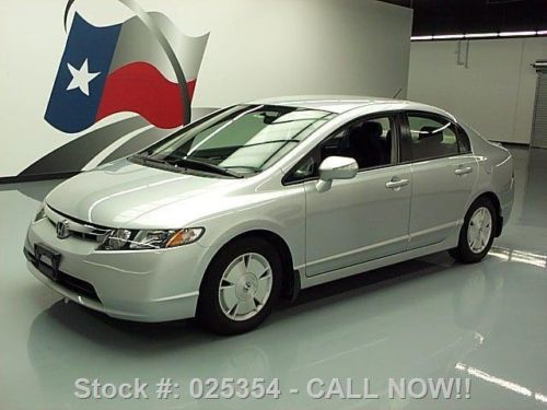 2007 honda civic hybrid cruise ctrl cd audio 62k miles texas direct auto