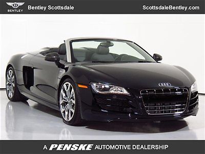 12 audi r8 conv 5.2l 800 miles r-trn carbon fiber interior navi upgraded wheels