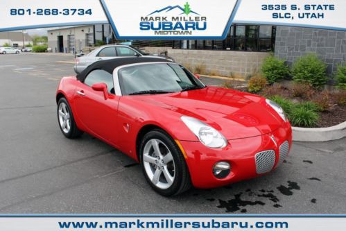 08 solstice manual 13k miles convertible cd mp3 red and black 1 owner 18&#034; wheels