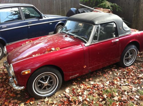 1974 10/73 mg midget  convertible kamei hard top 75  1600cc motor mgb project