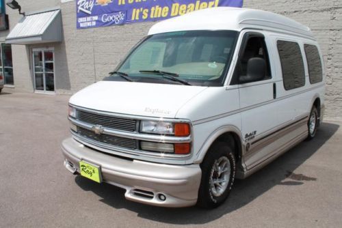 2000 chevy conversion van 118k mi clean carfax one owner leather 4 captain chair