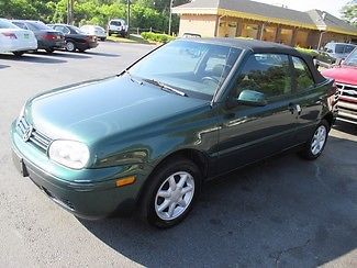 1999 vw cabrio gl 5 speed ga car no reserve cold a/c we ship bid now great car !