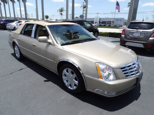 2006 cadillac dts luxury sedan fla driven lthr carriage top sunroof! automatic 4