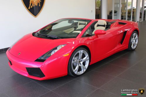 Spyder, rosso targa/avorio lilium, extremely rare paint, immaculate inside &amp; out