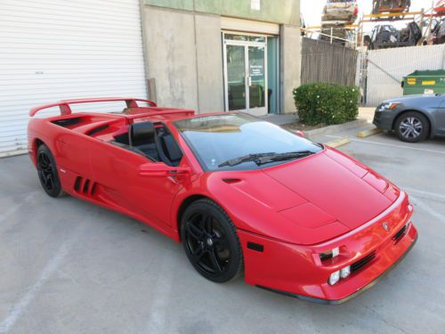 1994 lamborghini diablo convertible twin turbo low miles damaged rebuildable 94