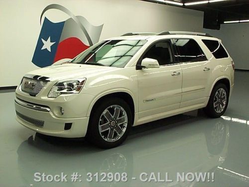 2011 gmc acadia denali awd sunroof nav hud dvd 20&#039;s 52k texas direct auto