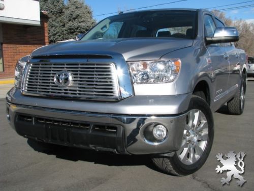 Crewmax limited platinum 4x4 low miles salvage/rebuilt