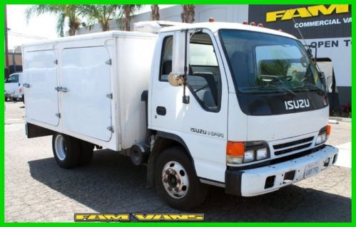 2002 isuzu npr 10ft reefer cater truck