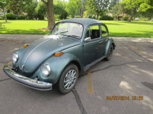 1974 vw bettle bug volkswagon classic bug type 1 runs drives commuter