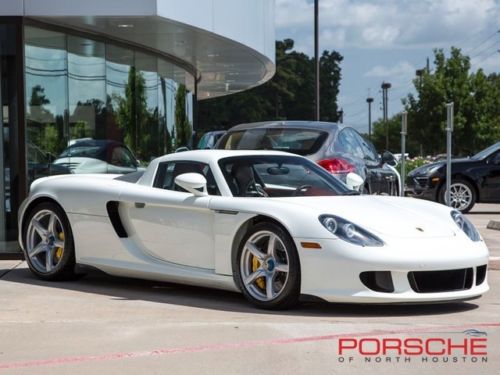 2005 porsche carrera gt paint to sample white ascot brown bucket seat