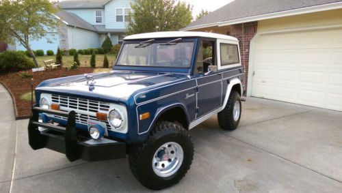 1975 ford bronco custom sport utility 2-door 5.0l 302 v8 eng 2nd owner 85k miles