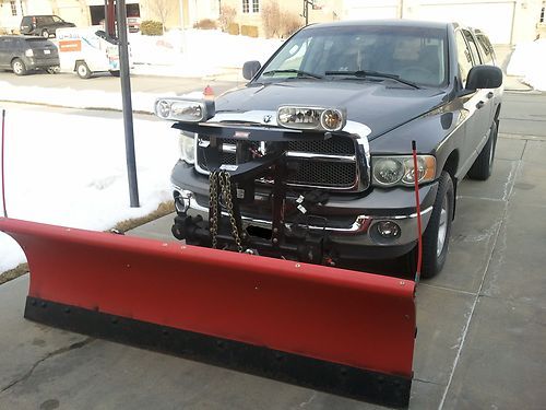 Dodge ram 1500 pick up with western plow+topper! nice money maker!!!