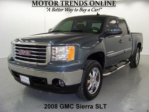 4x4 slt all terrain navigation rearcam crew leather htd seat 2008 gmc sierra 60k