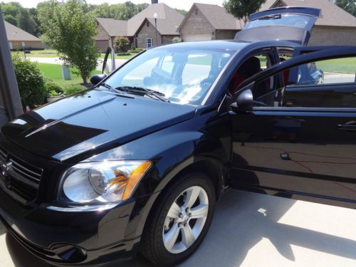 2012 dodge caliber low mileage like new black 4 door hatchback