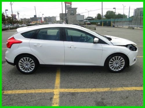 2012 ford focus titanium automatic fwd hatchback premium repairable rebuilder