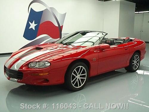 2002 chevy camaro convertible ss 35th anni. 6-spd 7k mi texas direct auto