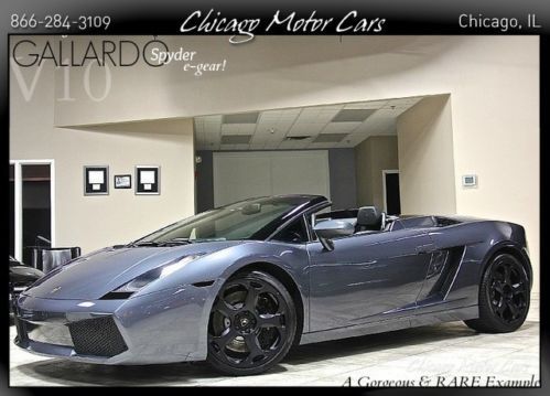 2007 lamborghini gallardo spyder e-gear navigation heated leather branding pkg $