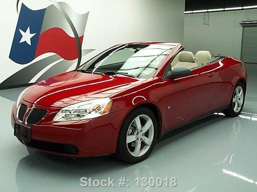 2007 pontiac g6 gt hardtop convertible auto spoiler 45k texas direct auto