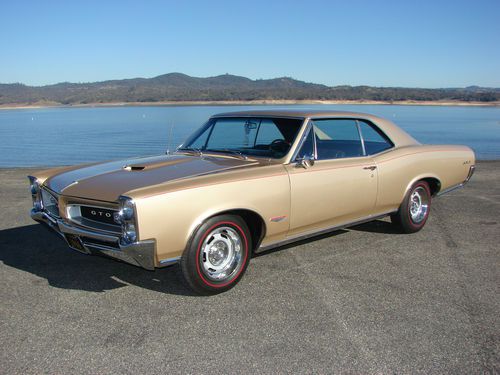 1966 pontiac gto 389 4 speed restored real car phs documents / build sheet