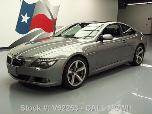 2009 bmw 650i sport auto sunroof nav hud 19&#034; wheels 47k texas direct auto