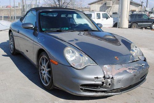 2002 porsche 911 carrera cabriolet damaged rebuilder only 80k miles loaded l@@k!