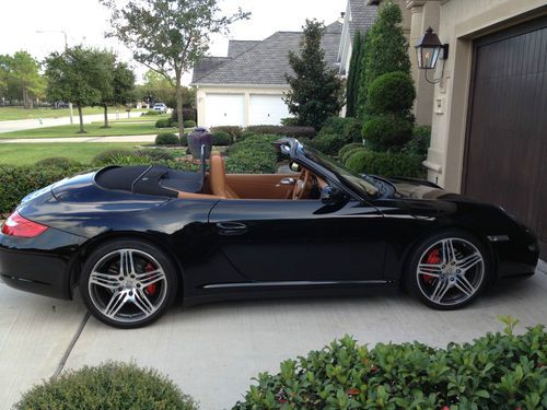 Porsche 911 carrera 4s cabriolet, factory sports exhaust, 7200 miles!