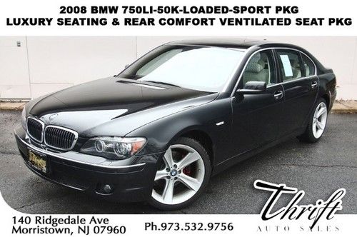 08 750li-50k-loaded-sport pkg-luxury seating &amp; rear comfort ventilated seat pkg