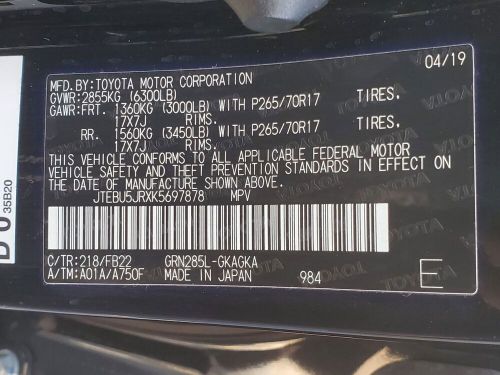 2019 Toyota 4Runner Limited, US $32,699.00, image 25