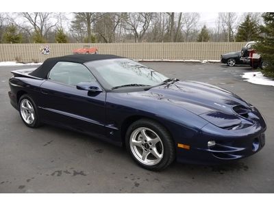 2000 pontiac trans am convertible ws6 ram air performance package 9,867 miles!