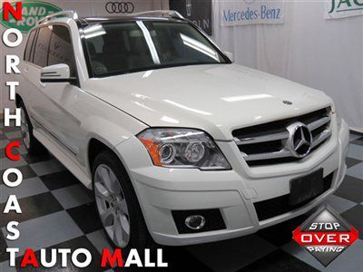 2010(10)glk350 4matic awd fact w-ty only 28k white/beige navi heat moon save!!!