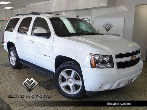 2007 chevrolet tahoe lt 4wd leather ltz wheels woodgrain side steps