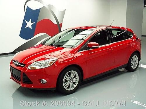 2012 ford focus sel hatchback auto sunroof sync 37k mi texas direct auto