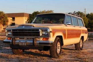 Exceptional unmolested grand wagoneer in beautiful light beige nr