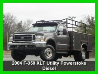 2004 ford f350 xlt super duty 9ft reading utility 4x4 6.0l powerstroke diesel ac