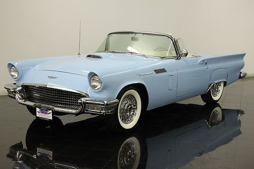 1957 ford thunderbird convertible 312ci v8 automatic 2 tops wire wheels serviced