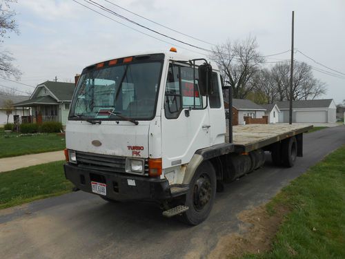 1991 mitsubishi flatbed allison automatic trans new motor/trans newer tires nice