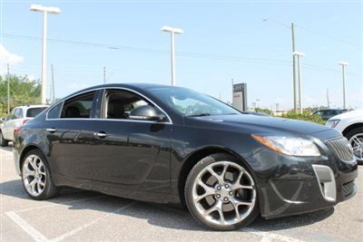 2012 black buick regal gs 4door sedan