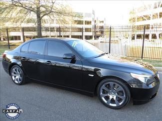 05 b m w 545 i black - nav navigation leather sunroof chrome wheels low miles