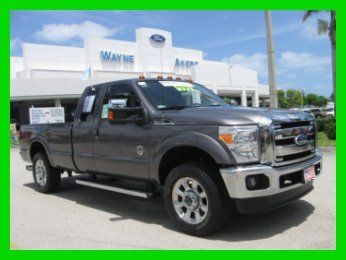 11 certified gray suprcab 6.7l v8 super duty 4wd diesel *navigation *rear camera