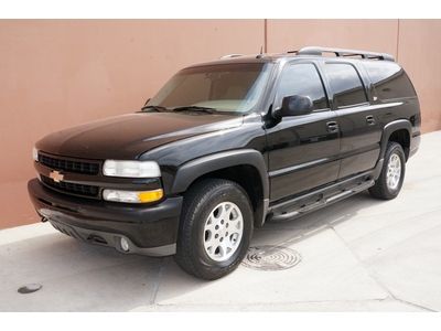 02 chevy suburban z71 4x4 mroof leather running boards cd/tape plyer no reserve!