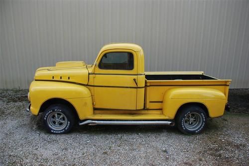 1952 vintage yellow ford f10 truck v8 engine restore v8