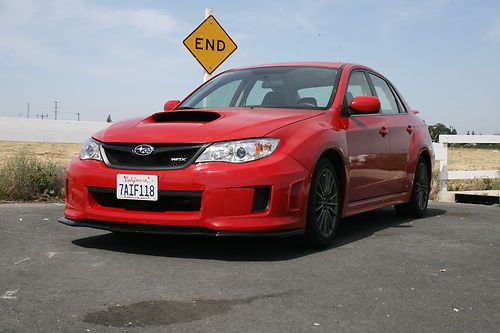 2012 subaru impreza wrx lightning red spt xenon low miles beautiful car!