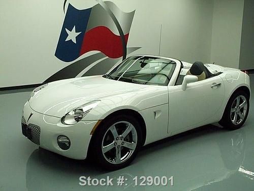 2007 pontiac solstice convertible auto leather 18k mi texas direct auto