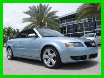 06 blue automatic a-4 1.8-t turbo sline convertible *power heated leather seats